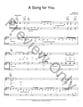 Song for You piano sheet music cover